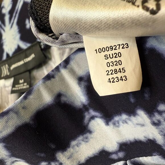 INC International Concepts Navy Tie Dye Wide Leg Cropped Palazzo Pants Medium - Picture 8 of 9